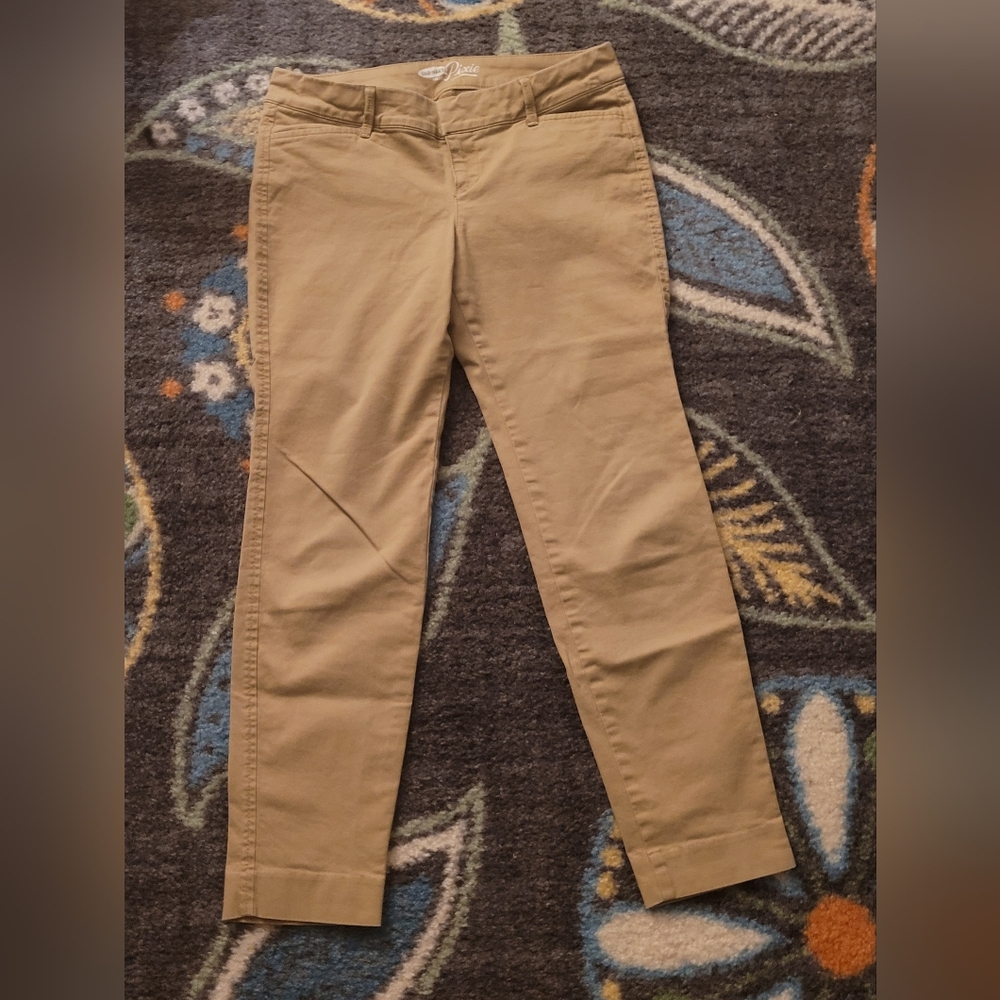 Women's Khaki Old Navy Pixie Pants